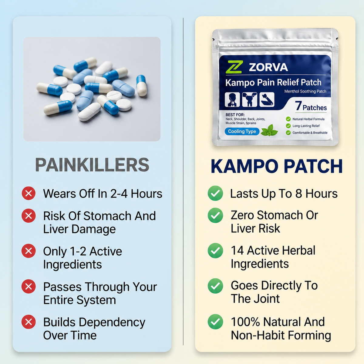 Zorva Kampo Pain Relief Patch