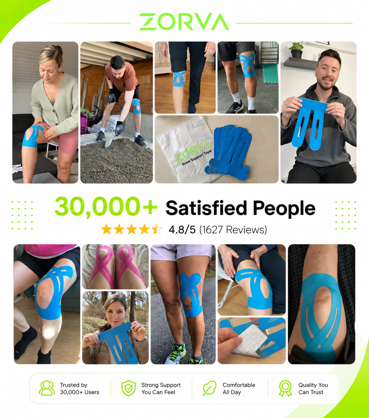ZORVA™ Knee Stability Tape