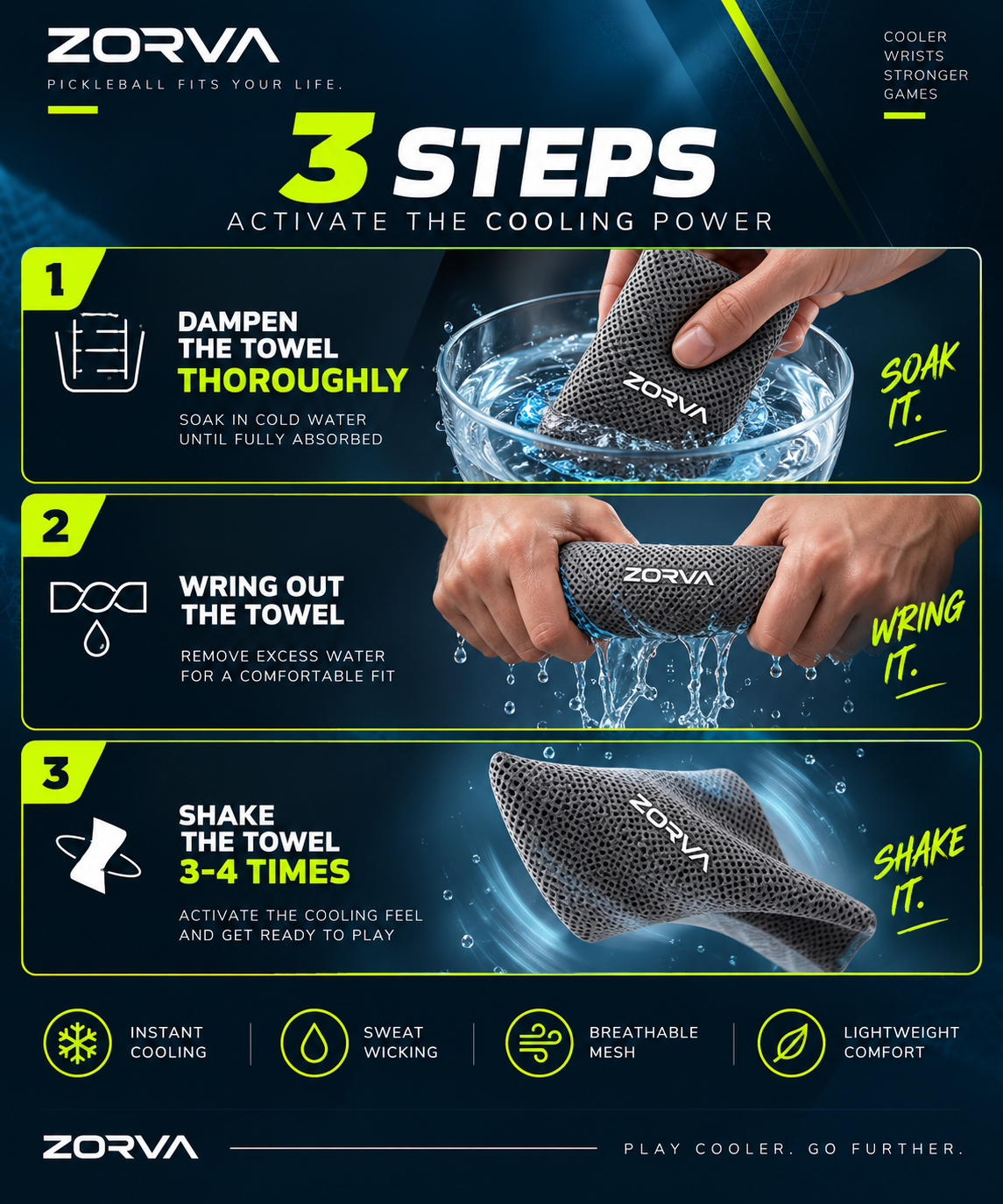 ZORVA™ Cooling Performance Wristband