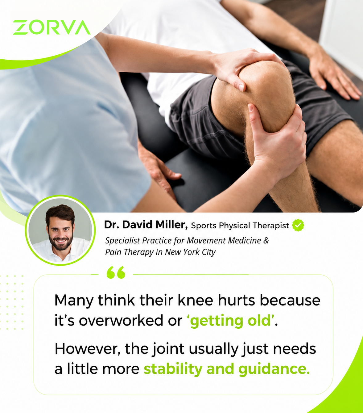 ZORVA™ Knee Stability Tape
