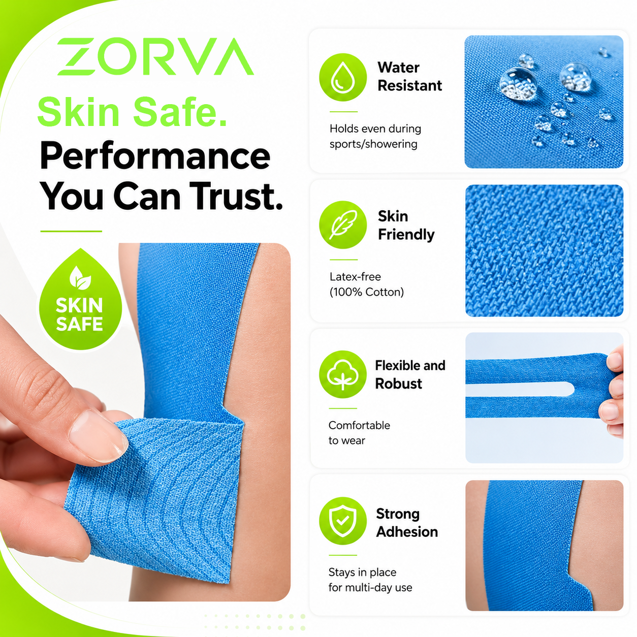 ZORVA™ Knee Stability Tape