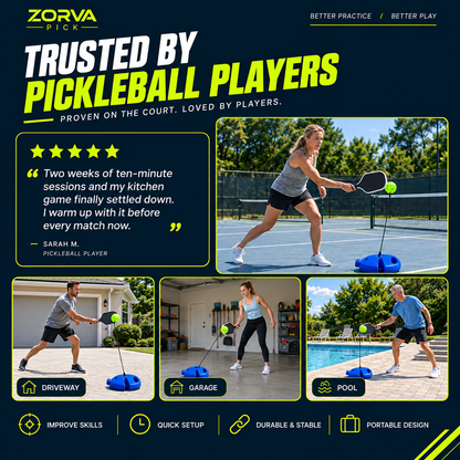 ZorvaPick™ Pickleball Rebound Trainer